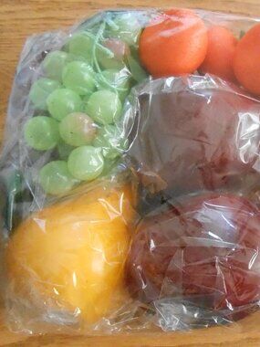 15 Pcs Artificial Fake Fruit-Apples Grapes Tangerines Strawberries Pear-NEW